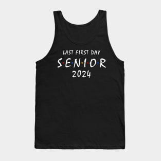 Last First Day Class of 2024 Funny Seniors 2024 Tank Top